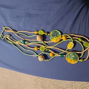 Fashion Necklace Turquoise and light beads